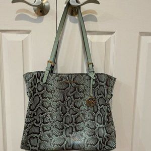MICHAEL KORS LARGE SNAKESKIN TOTE EXCELLENT CONDIT